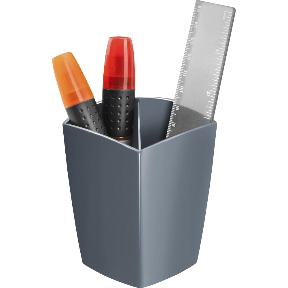 CEP CepPro Pencil Cup - 3.8in x 2.9in x 2.9in - Polystyrene - 1 Each - Gray