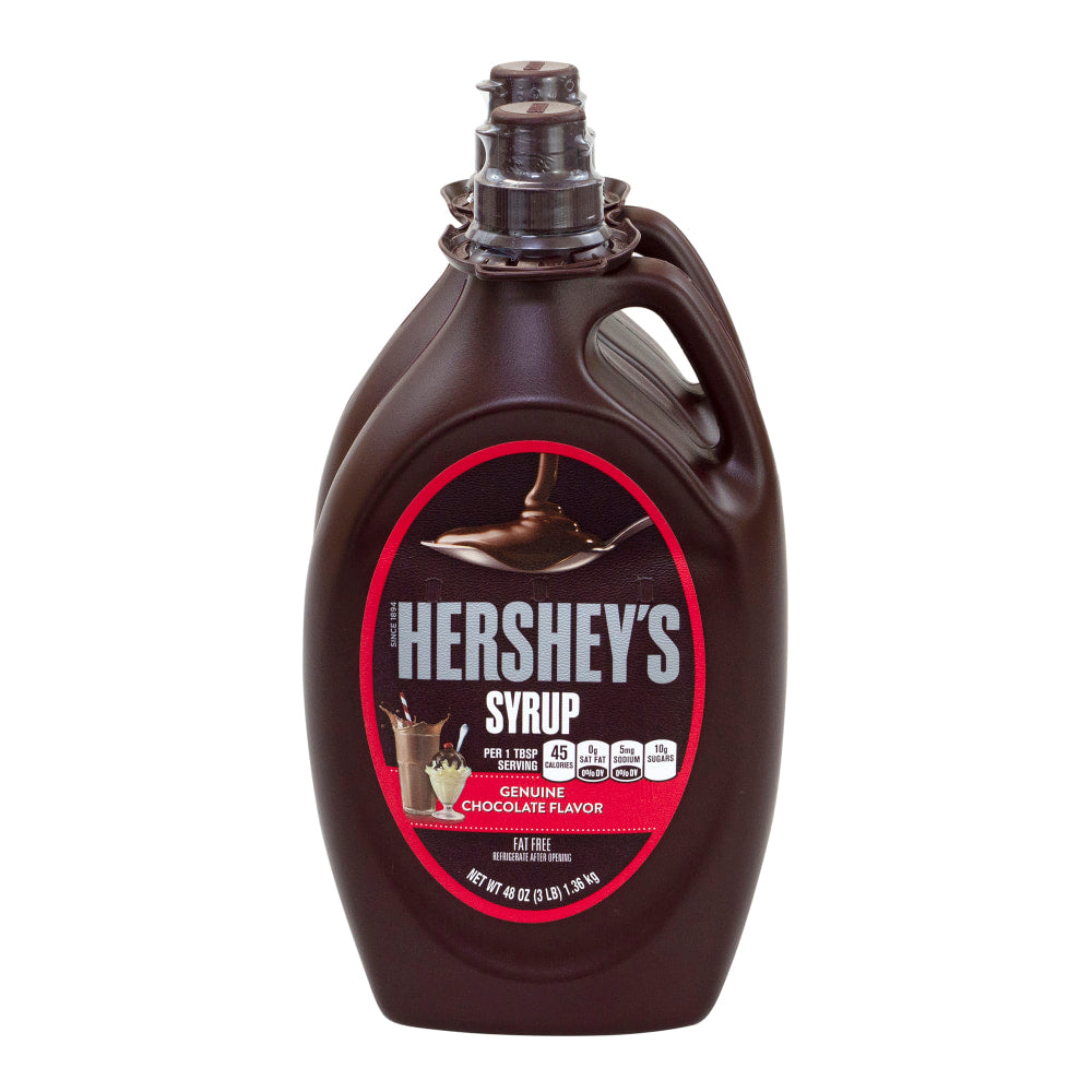 Hersheys Chocolate Syrup, 48 Oz, Pack Of 2 Bottles