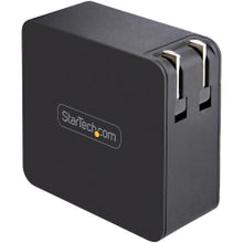 Load image into Gallery viewer, StarTech.com USB C Wall Charger, 60W PD with 6ft/2m Cable, Portable USB Type C Laptop Charger, Universal Adapter, USB IF/ETL Certified - 60 Watt PD Universal USB-C laptop AC wall charger w/ 6ft cable