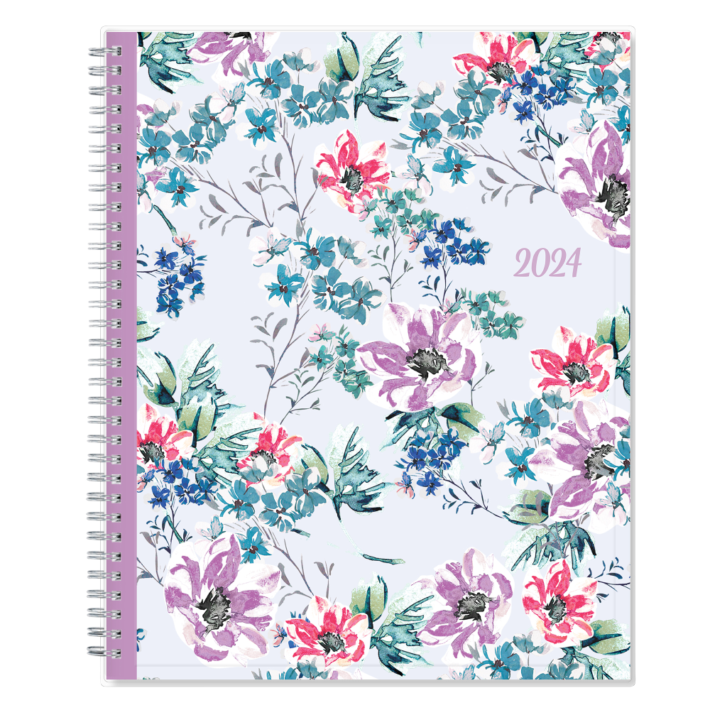 2024 Blue Sky Laila CYO Weekly/Monthly Planning Calendar, 8-1/2in x 11in, Multicolor, January to December 2024, 137273