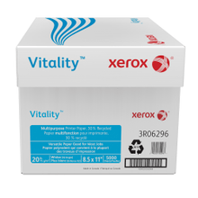 Load image into Gallery viewer, Xerox Vitality Multi-Use Printer &amp; Copy Paper, 10 Reams, White, Letter (8.5in x 11in), 5000 Sheets Per Case, 20 Lb, 92 Brightness, 30% Recycled, FSC Certified