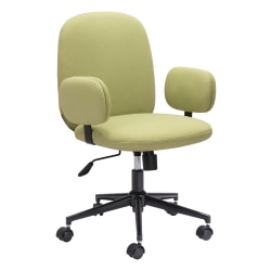 Zuo Modern Lionel Ergonomic High-Back Office Chair, Olive Green/Black