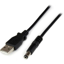 Load image into Gallery viewer, StarTech.com 1m USB to Type N Barrel 5V DC Power Cable - USB A to 5.5mm DC - Charge your 5V DC devices from your computer through a USB port - usb to 5v dc power cable - usb to 5.5mm - usb to dc plug