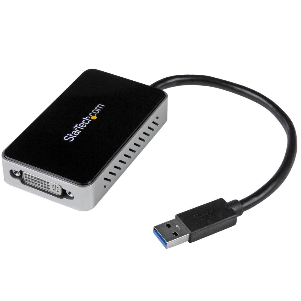 StarTech.com USB 3.0 to DVI External Video Card Multi Monitor Adapter with 1-Port USB Hub - 1920x1200