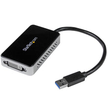 Load image into Gallery viewer, StarTech.com USB 3.0 to DVI External Video Card Multi Monitor Adapter with 1-Port USB Hub - 1920x1200