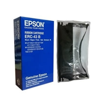 Load image into Gallery viewer, Epson ERC-43B Thermal Transfer Ribbon Cartridge - Black - 1 Pack - 6000000 Characters