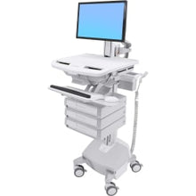 Load image into Gallery viewer, Ergotron StyleView Cart with LCD Pivot, LiFe Powered, 3 Drawers - medical - aluminum, zinc-plated steel, high-grade plastic - screen size: up to 24in - 40 Ah - lithium