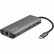 Load image into Gallery viewer, StarTech.com USB C Multiport Adapter - USB Type-C Travel Dock to 4K HDMI, 3x USB Hub, SD, GbE, 60W PD 3.0 Pass-Through - Mini Laptop Dock - Driverless - Windows macOS Chrome OS