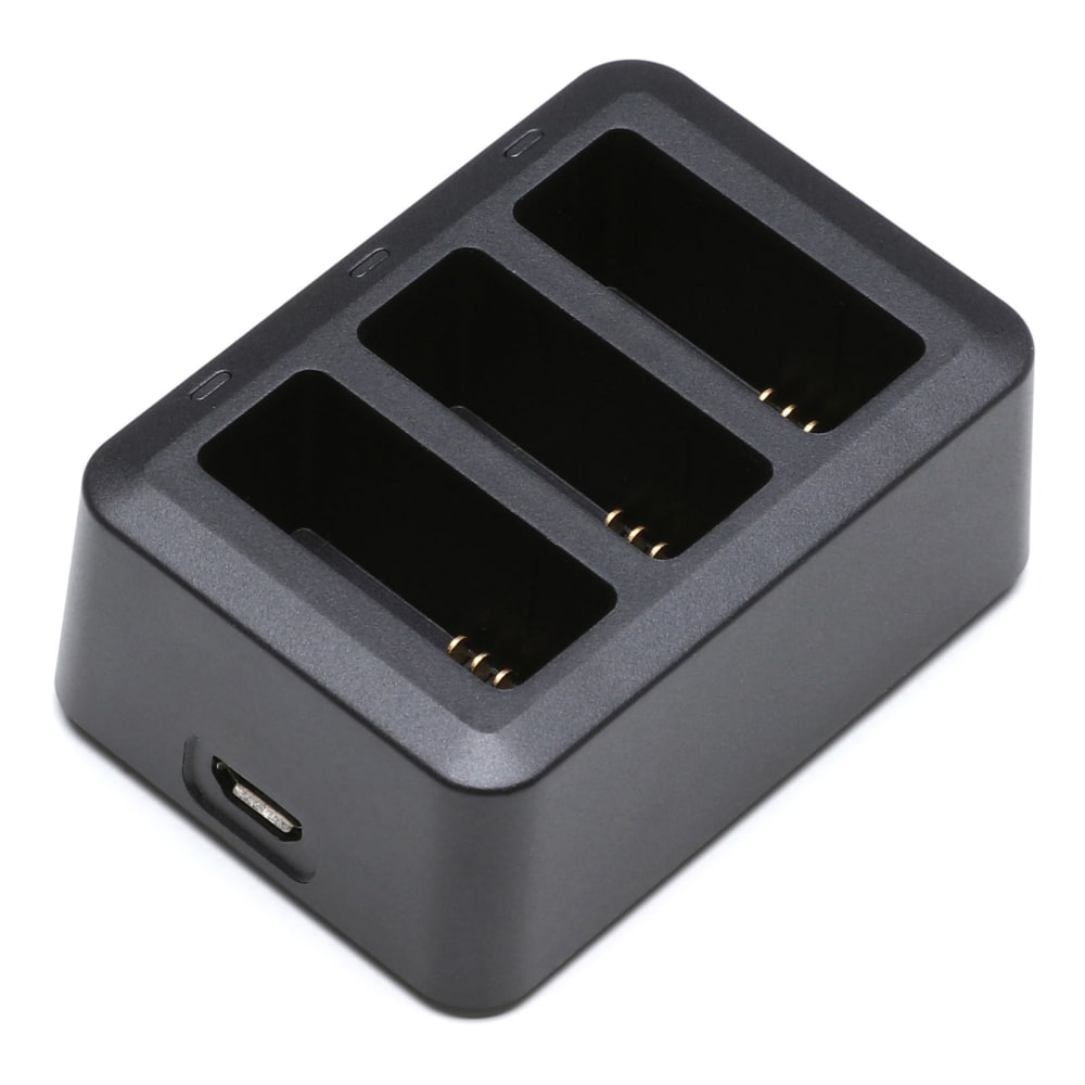 DJI 3-Bay Battery Charging Hub For DJI Tello Drone Batteries, Black, CP.PT.00000271.01