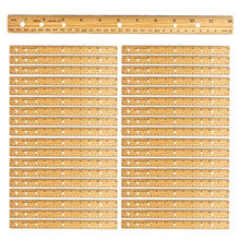 Load image into Gallery viewer, Charles Leonard Wood Economy Rulers, 12in, Brown, Pack Of 36