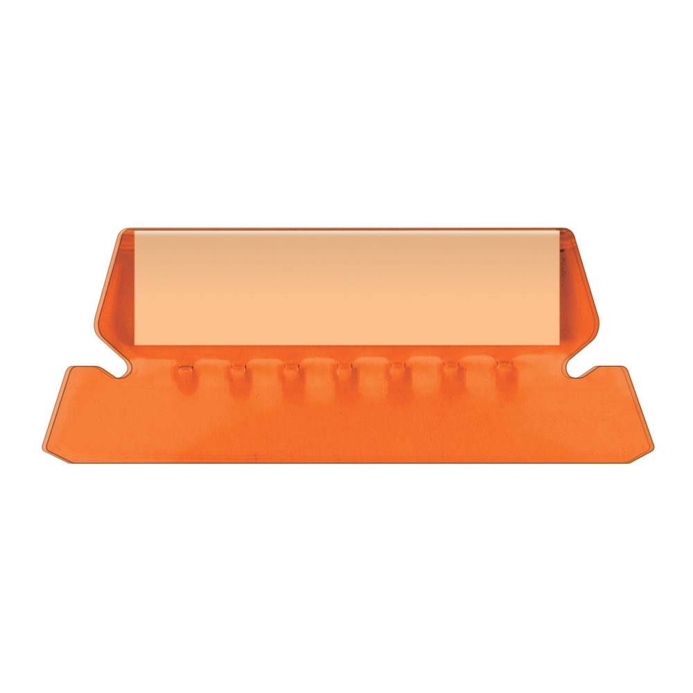 Pendaflex Hanging File Folder Plastic Tabs, Orange, Pack Of 25