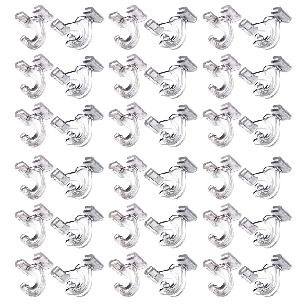 Adams Ceiling Hooks, 1 1/4in, 5 - 10 Lb Capacity, Clear, Pack Of 42