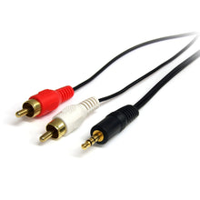 Load image into Gallery viewer, StarTech.com - Stereo Audio cable - RCA (M) - mini-phone stereo 3.5 mm (M) - 1.8 m - Connect your computer or audio player to an RCA audio device - 6ft Stereo Audio cable - 6ft RCA Cable - rca Y adapter -6ft 3.5 to rca cable