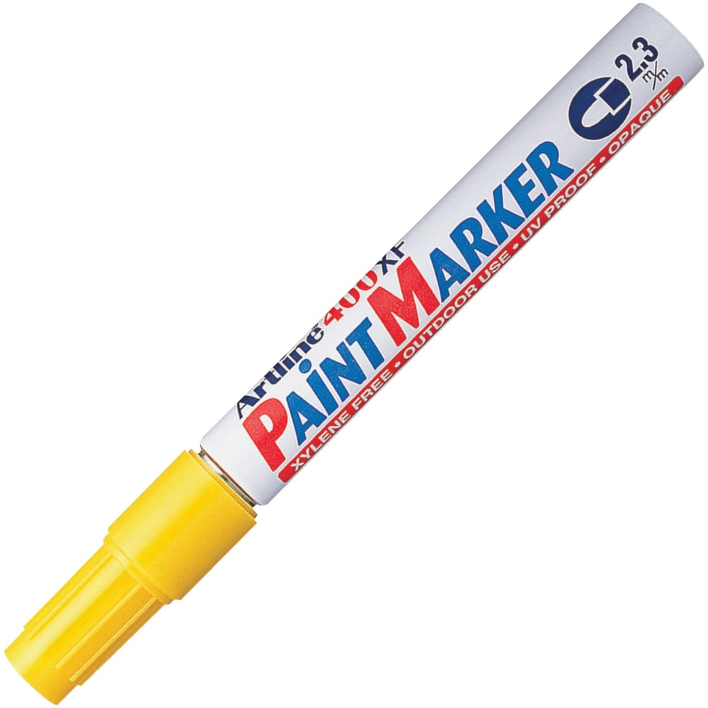 Xstamper Artline Paint Marker, Bullet Point, 2.3 mm, Yellow Ink