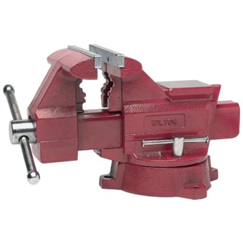 Utility Vises, 5 1/2 in Jaw, 3 3/4 in Throat, Swivel Base