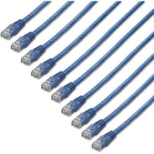 Load image into Gallery viewer, StarTech.com 6 ft. CAT6 Cable - 10 Pack - Blue CAT6 Ethernet Cords - Molded RJ45 Connectors - ETL Verified - 24 AWG (C6PATCH6BL10PK) - 6 ft CAT6 cable pack meets all Category 6 patch cable specifications