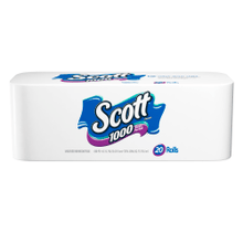 Load image into Gallery viewer, Scott 1-Ply Toilet Paper, 1000 Sheets Per Roll, Pack Of 20 Rolls