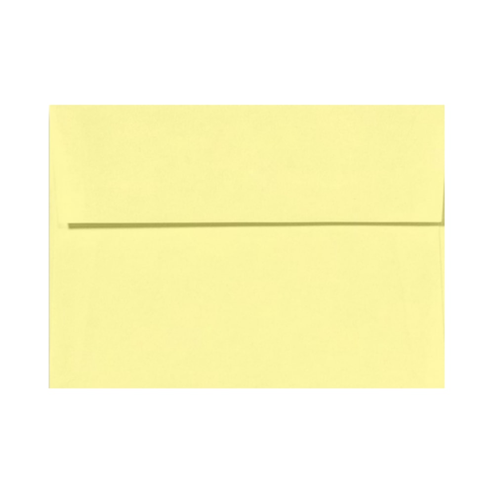 LUX Invitation Envelopes, A9, Peel & Press Closure, Lemonade Yellow, Pack Of 50