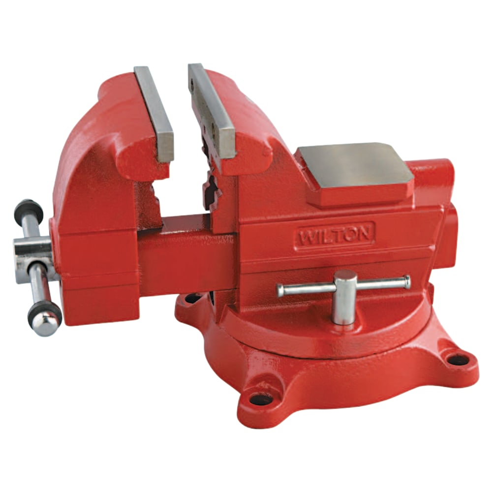 Utility Vises, 6 in Jaw, 4 3/16 in Throat, Swivel Base