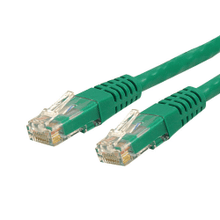 Load image into Gallery viewer, StarTech.com 2ft CAT6 Ethernet Cable - Green Molded Gigabit - 100W PoE UTP 650MHz - Category 6 Patch Cord UL Certified Wiring/TIA - 2ft Green CAT6 Ethernet cable delivers Multi Gigabit 1/2.5/5Gbps &amp; 10Gbps up to 160ft - 650MHz