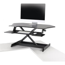 Load image into Gallery viewer, Ergotron WorkFit Corner Standing Desk Riser, Black